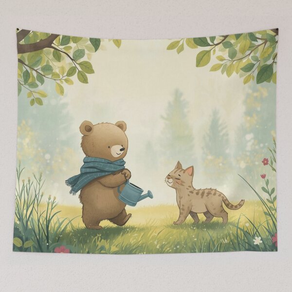 Item preview, Valentine’s Early Spring • Carrying the Watering Can Together designed and sold by WildlifeWhimsy.