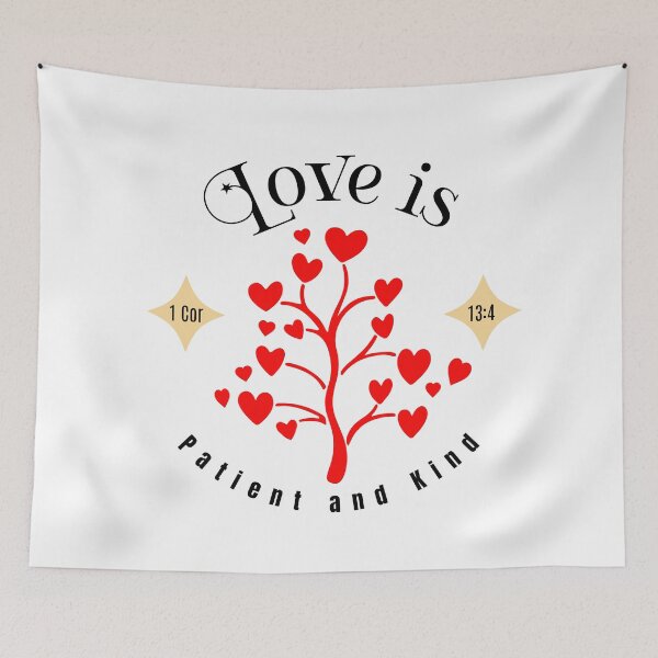 Item preview, Love is Patient and Kind Christian designed and sold by Sachie's Studio.