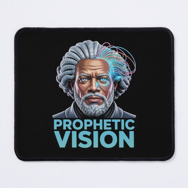 Item preview, Prophetic Vision Futuristic Portrait - Black History Month Visionary Design designed and sold by DarylWelsh2024.