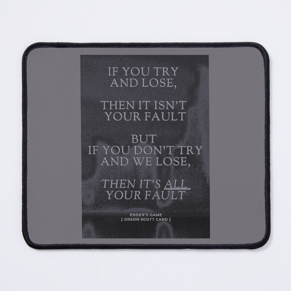 Item preview, Ender's Game: Quote designed and sold by Heeby Jeebys.