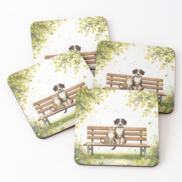 Item preview, Valentine’s Early Spring • Sharing the Bench Together designed and sold by WildlifeWhimsy.