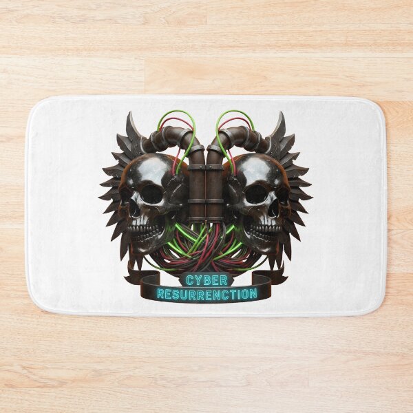 Item preview, Cyberpunk Skull Art – Cyber Resurrection, Transhumanism Digital Immortality Futuristic Design designed and sold by Luminari Creations.