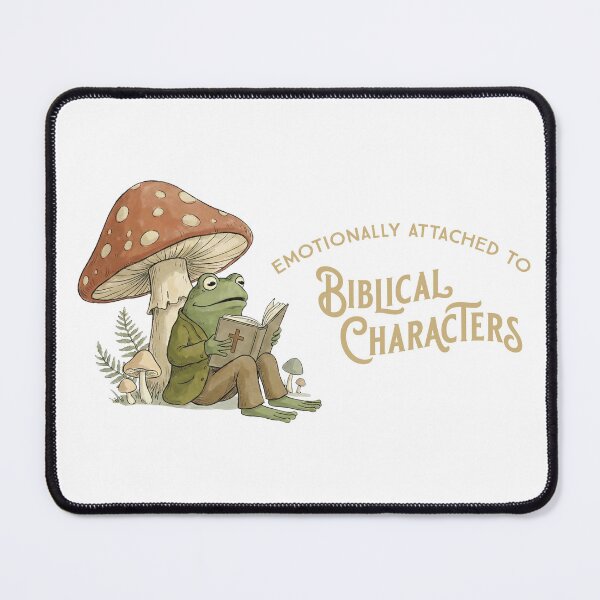 Item preview, Emotionally Attached to Biblical Characters | Funny Christian Frog Shirt designed and sold by Blessed Be Your Name.