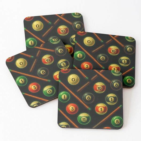 Item preview, neon velvet billards on black pattern designed and sold by Kristylynn757.