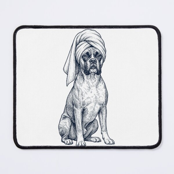 Item preview, Boxer Dog Spa Bath Dog Mom Dad designed and sold by DoodleTortle.