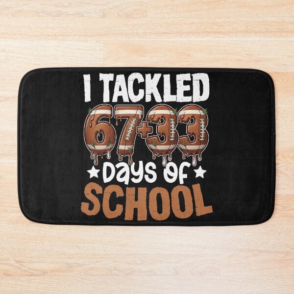 Item preview, 100 Days of School Football Boys 100th Day of School 67+33  designed and sold by ArleneRowe.