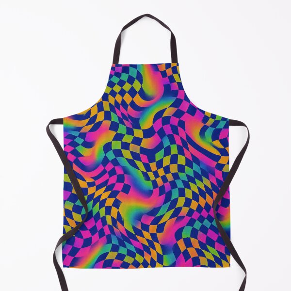 Artikelvorschau, Retro-Design aus verzerrten Schachbrettern in Regenbogenfarben entworfen und verkauft von Kristylynn757.