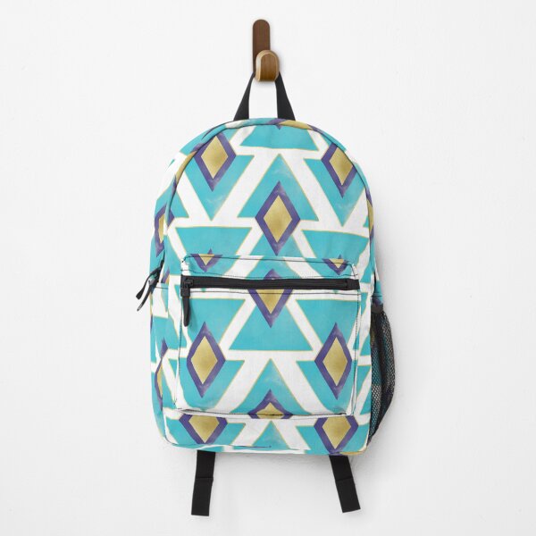 Item preview, Turquoise and gold triangles designed and sold by Home Cyn Home.