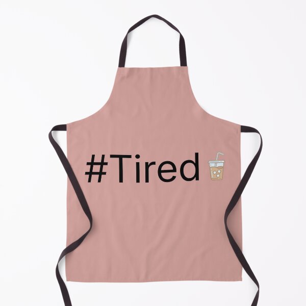 Item preview, #Tired Iced Coffee Minimal Design | Exhausted Coffee Humour designed and sold by MadeInNapTime.