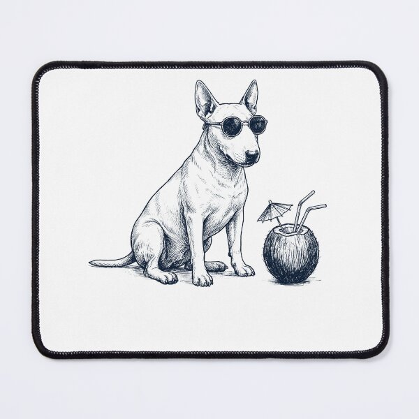 Item preview, Bull Terrier Vacation Dog Lover Gift designed and sold by DoodleTortle.