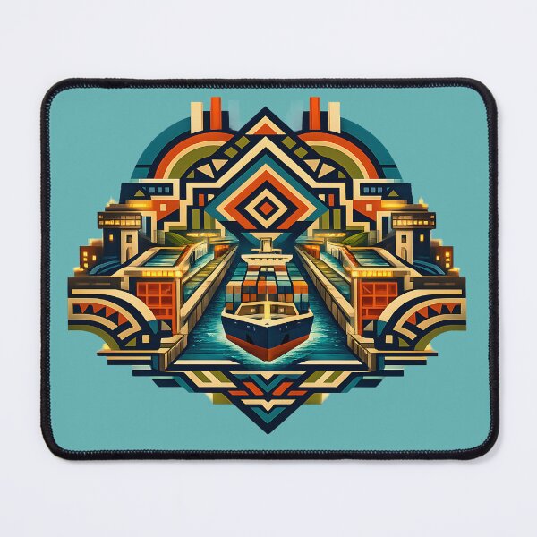 Item preview, Geometric Canal Ship designed and sold by GrafikLabPTY.