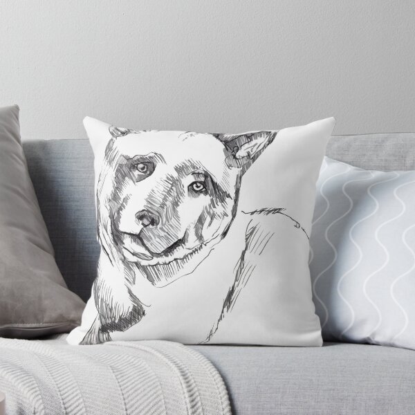Artikelvorschau, Hundeskizze, entworfen von Robb Swanlund entworfen und verkauft von robbsdesign.
