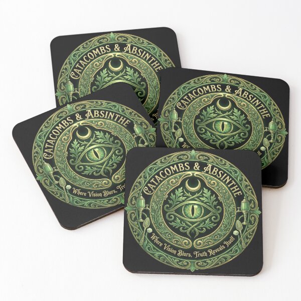 Item preview, CataCombs & Absinthe – Vamp Romantic Mystic Gothic Crest designed and sold by rguinee.