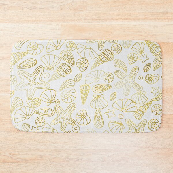 Item preview, Golden seashells designed and sold by Home Cyn Home.