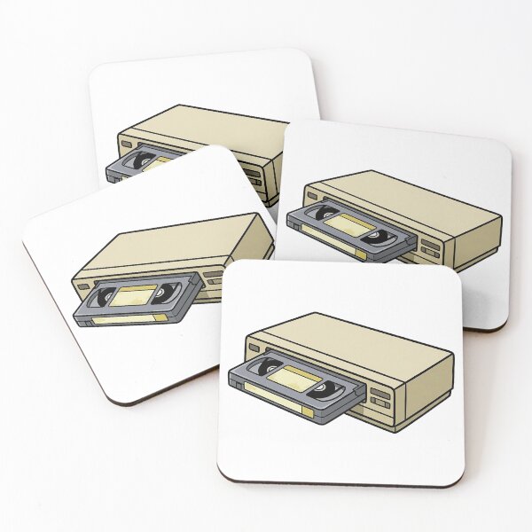 Item preview, Retro VHS Player – Minimal Vintage VCR Nostalgia Art designed and sold by I Am Skye With An E.