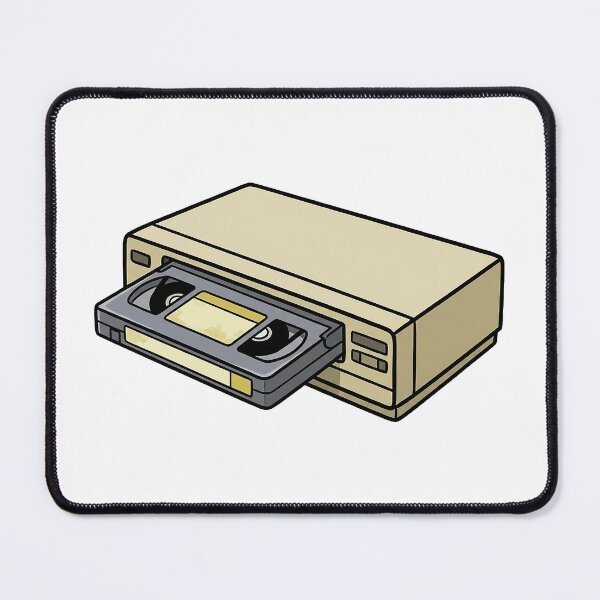 Item preview, Retro VHS Player – Minimal Vintage VCR Nostalgia Art designed and sold by I Am Skye With An E.