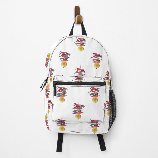 Item preview, Lemon Chilli Charm - Black, Red and Gold designed and sold by Home Cyn Home.