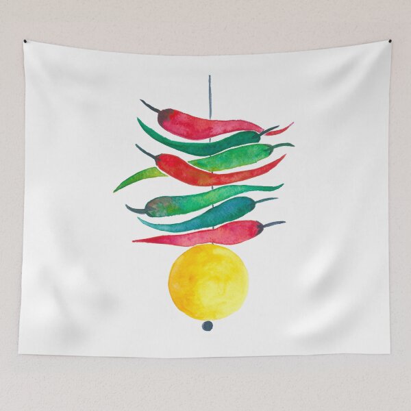 Item preview, Indian lemon chillies charm  designed and sold by Home Cyn Home.