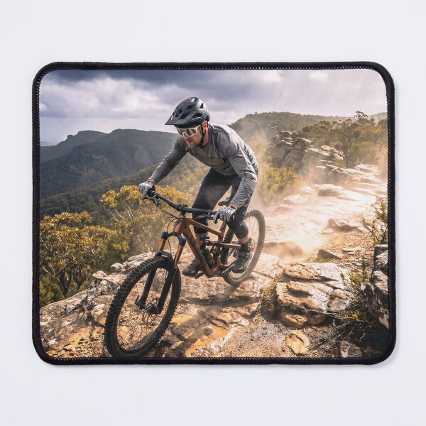 Item preview, Ridgeline Storm Run – Exposed Mountain Bike Descent in Wild Weather. designed and sold by Hinson MTB Visuals.