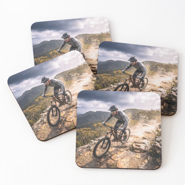 Item preview, Ridgeline Storm Run – Exposed Mountain Bike Descent in Wild Weather. designed and sold by Hinson MTB Visuals.