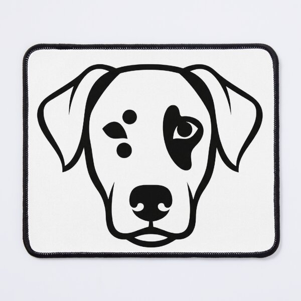 Item preview, Minimal Dog Face Line Art Illustration designed and sold by i1ovedogs.