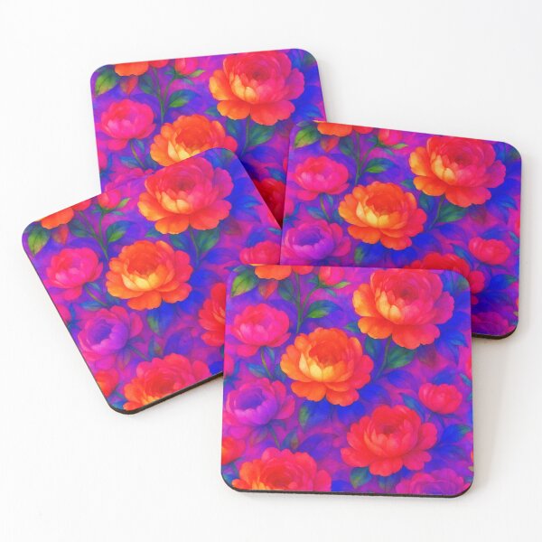 Item preview, Vibrant floral pattern with peonies designed and sold by Kristylynn757.