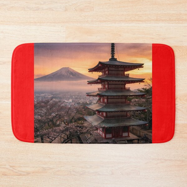 Item preview, Chureito Pagoda and Mount Fuji designed and sold by Bensoncreatives.