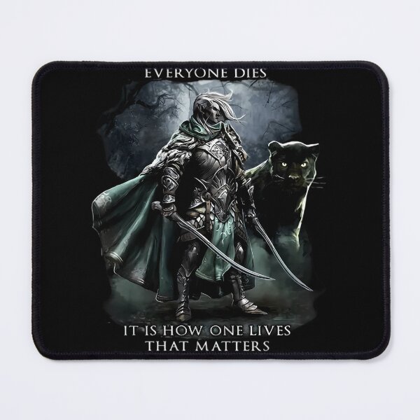 Item preview, Dungeons And Dragons Drizzt Dourden Everyone Dies It Is How One Lives That Matters designed and sold by KyoStickers.
