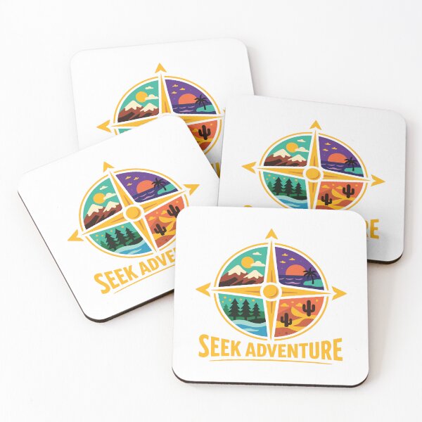 Item preview, Seek Adventure Compass – Travel & Nature Explorer Design designed and sold by PrintMastery.
