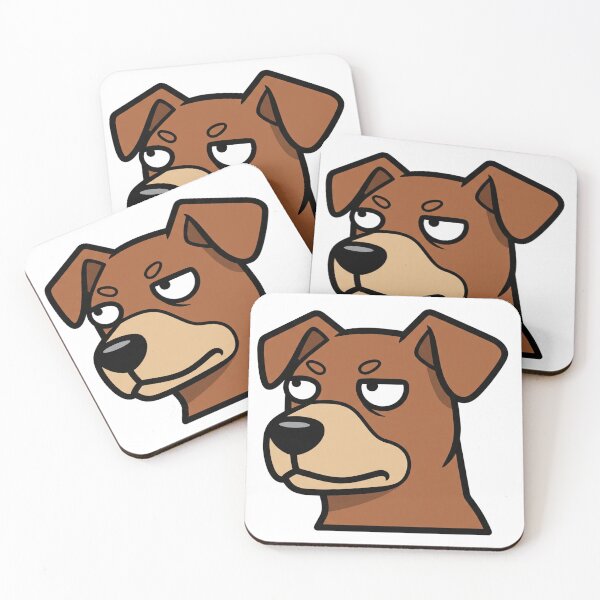 Item preview, Serious Dog Face Cartoon Illustration designed and sold by i1ovedogs.