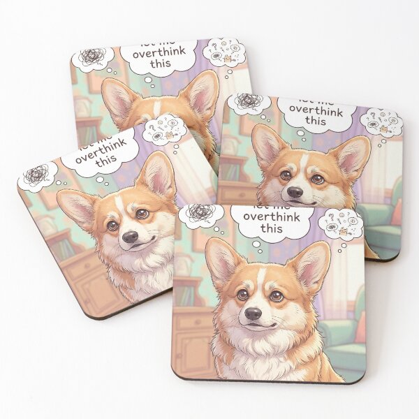 Item preview, Corgi Overthinker Club designed and sold by Midnight Replay.