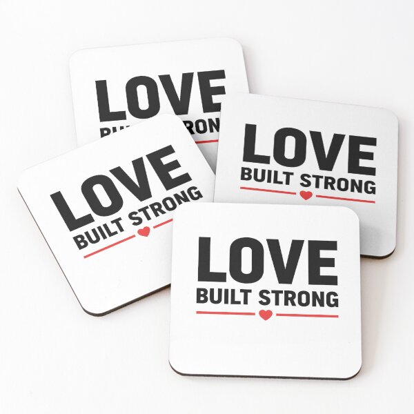Item preview, Love Built Strong Bold Valentine Design designed and sold by MofazStyle.