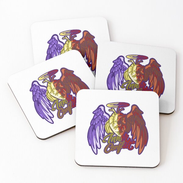 Item preview, Inner Conflict - Angel Devil Anatomical Heart designed and sold by QuiteOrbit.