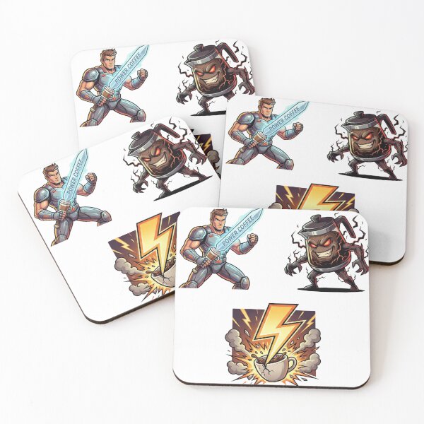 Item preview, ​Action-Packed Energy Coffee Character and Icon Set designed and sold by NonditStudio.