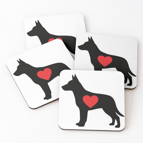 Item preview, Dog Silhouette with Heart Illustration designed and sold by i1ovedogs.