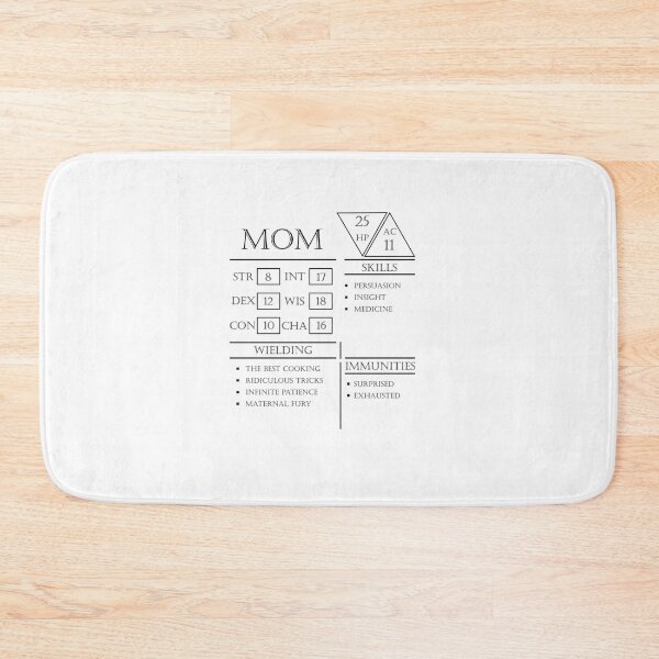 Item preview,  Mom Stats - Character Sheet - Black designed and sold by HeriShop.