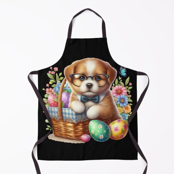 Item preview, Cute Easter Puppy in Basket – Adorable Holiday Dog Illustration designed and sold by Dominik1994.