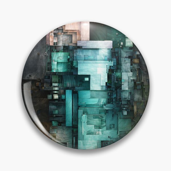 Item preview, Teal Urban Mosaic designed and sold by Kaleidoscope Print.