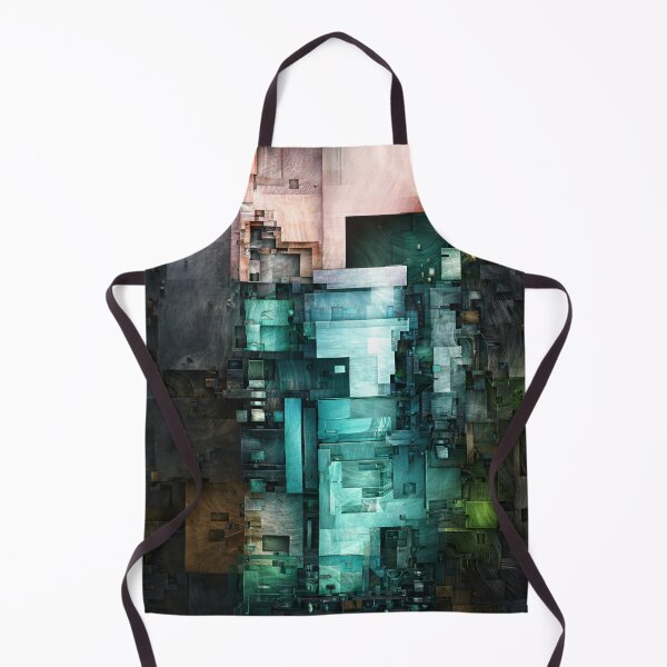 Item preview, Teal Urban Mosaic designed and sold by Kaleidoscope Print.