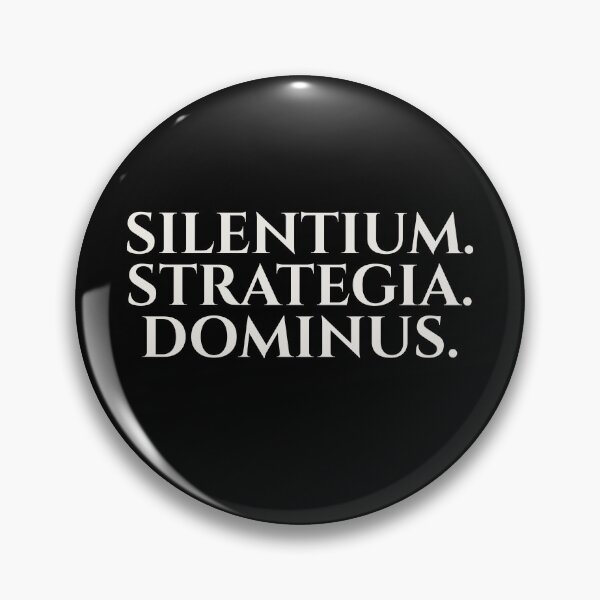 Item preview, Silentium Strategia Dominus – Latin Power Quote Minimalist Typography Design designed and sold by rebuZZ-Apparels-The Minimalistic Buzz.