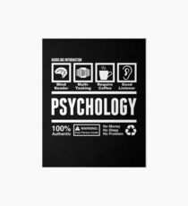 Funny College Psychology Major Handling Information Art Board