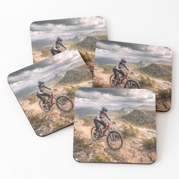 Item preview, Epic Mountain Bike Ride vs Stormy Ridge - Female MTB Adventure. designed and sold by Hinson MTB Visuals.
