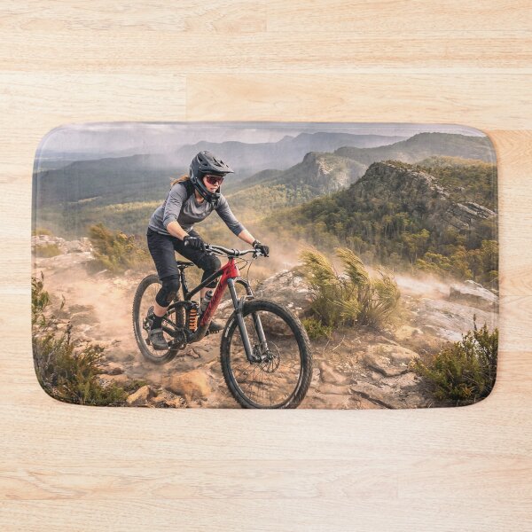 Item preview, Epic Mountain Bike Ride vs Stormy Ridge - Female MTB Adventure. designed and sold by Hinson MTB Visuals.