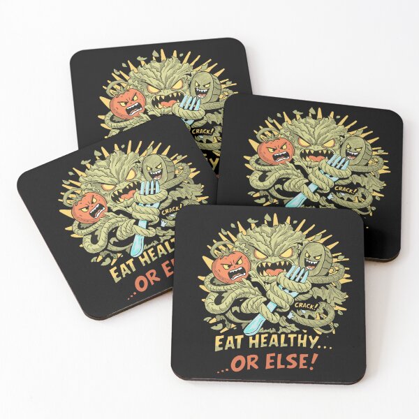 Item preview, Eat Healthy or Else – Funny Vegetable Horror Comic Art designed and sold by Popstudio85.