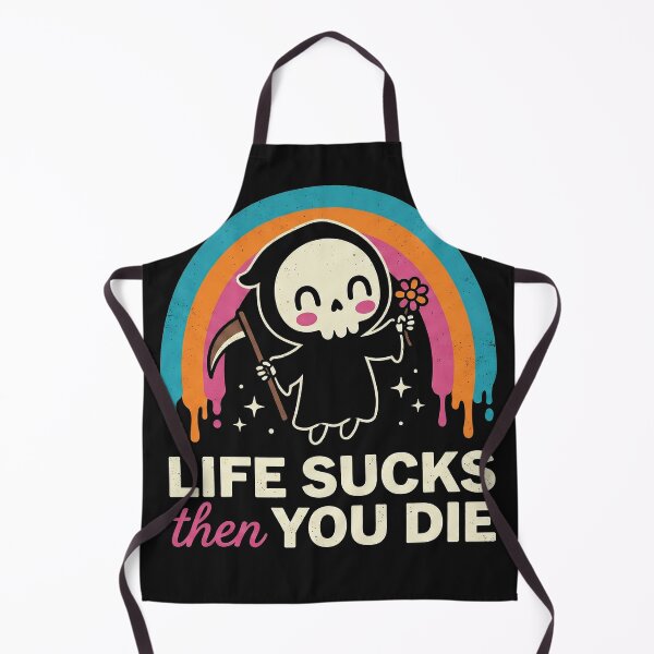 Item preview, Kawaii Grim Reaper Life Sucks Then You Die designed and sold by AdyKurniawan.