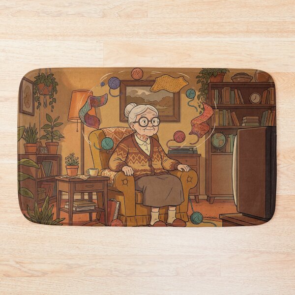 Item preview, Retro Knitting Grandma Magic designed and sold by Midnight Replay.