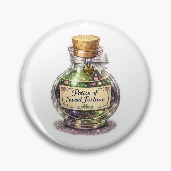 Item preview, Potion of Sweet Fortune – Valentine Fantasy Potion Sticker | Alche-Arts designed and sold by AlcheArtsStudio.