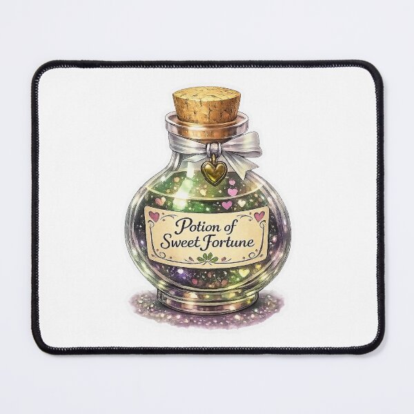 Item preview, Potion of Sweet Fortune – Valentine Fantasy Potion Sticker | Alche-Arts designed and sold by AlcheArtsStudio.
