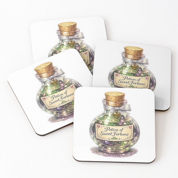 Item preview, Potion of Sweet Fortune – Valentine Fantasy Potion Sticker | Alche-Arts designed and sold by AlcheArtsStudio.