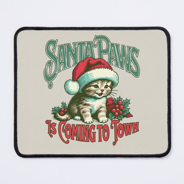 Item preview, Santa Paws is Coming to Town Funny Christmas designed and sold by Sachie's Studio.